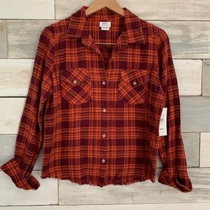 NWT | RVCA | W’s M | Plaid Cotton Flannel